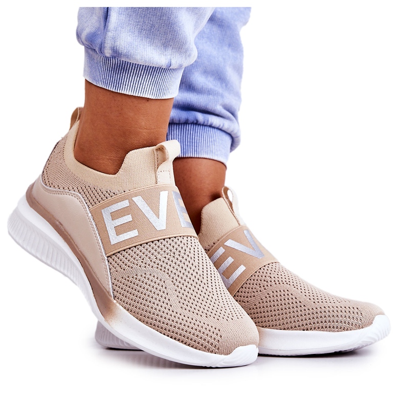 Vinceza Women's Sport Shoes Slip-on Beige Lorane Vinceza Women's Sport Shoes Slip-on Beige Lorane