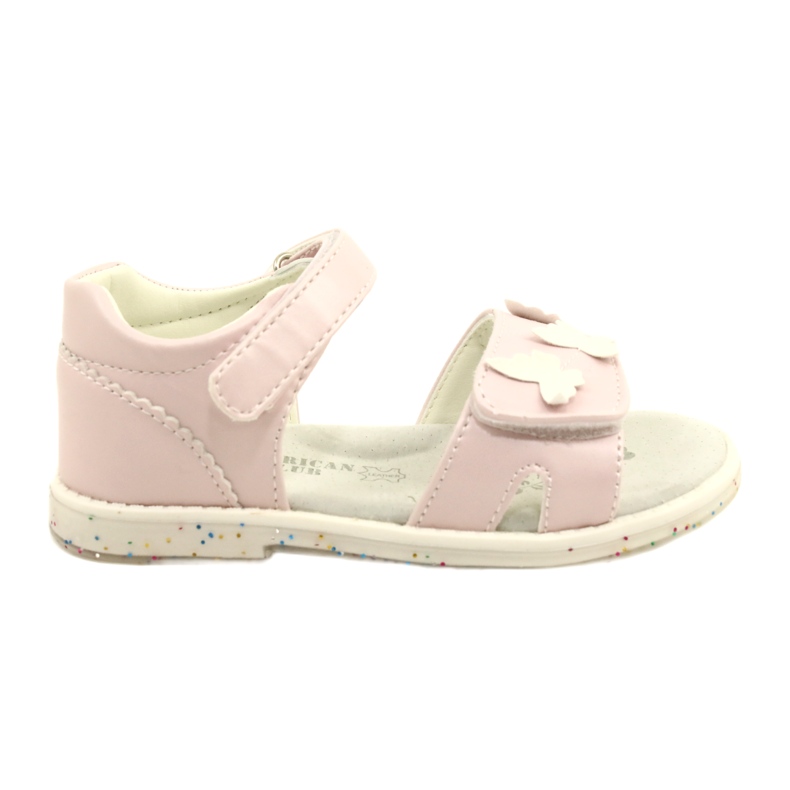 Girls' sandals Butterflies American Club XD58/22 Pink
