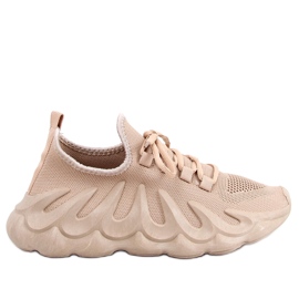 Band Khaki sock sport shoes beige