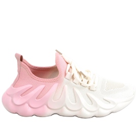 Ombre Caloy BEIGE / PINK socks