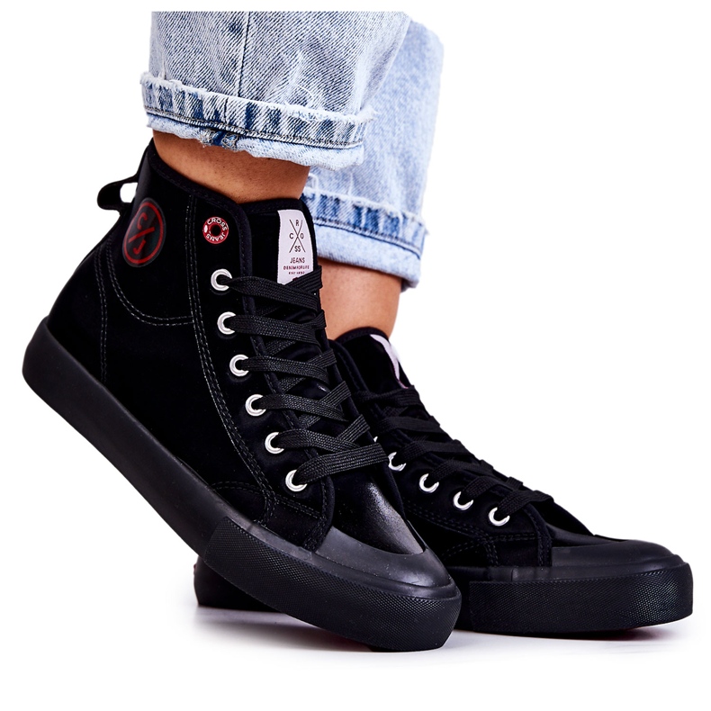 Women's High Sneakers Cross Jeans JJ2R4055C Black Women's High Sneakers Cross Jeans JJ2R4055C Black