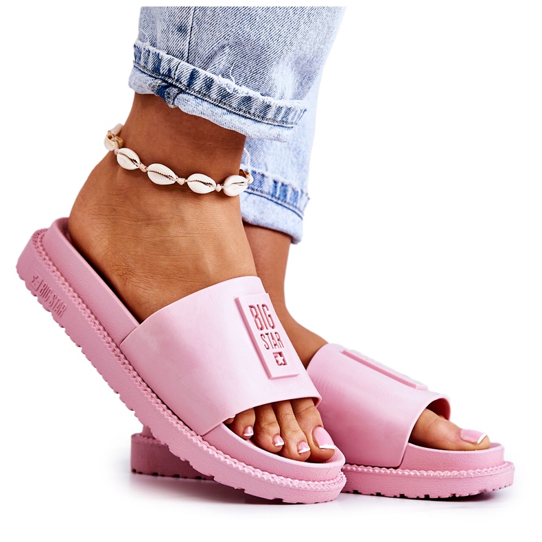 Women's Slippers Big Star JJ274A303 Pink