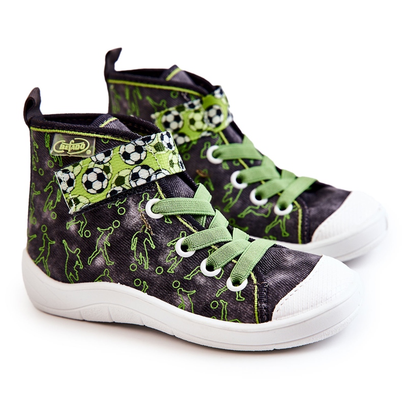 BEFADO S.A. High Children's Sneakers Football Befado 268X070 Gray-Green