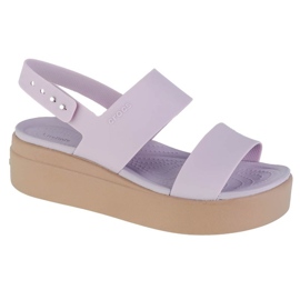 Crocs Brooklyn Low Wedge Sandals 206453-5PV purple