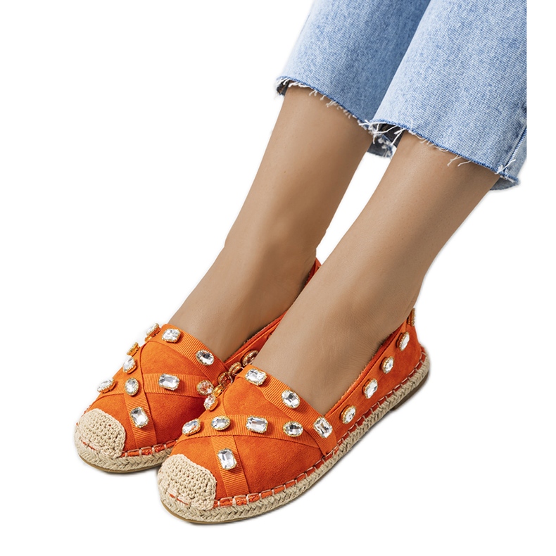 Orange Chanou espadrilles