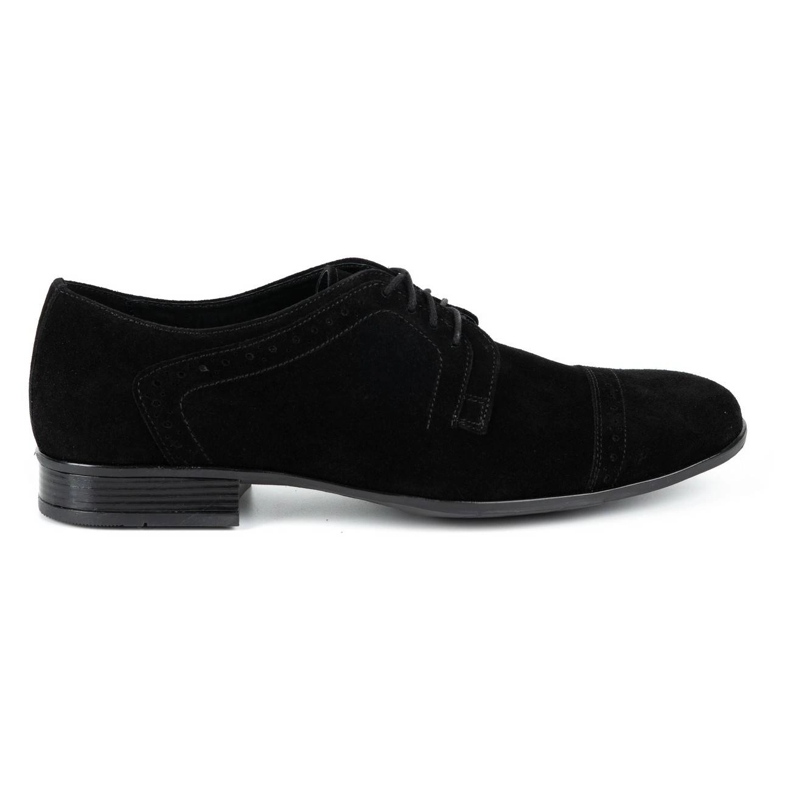 Olivier Men's formal leather shoes A34 Kb black nubuck