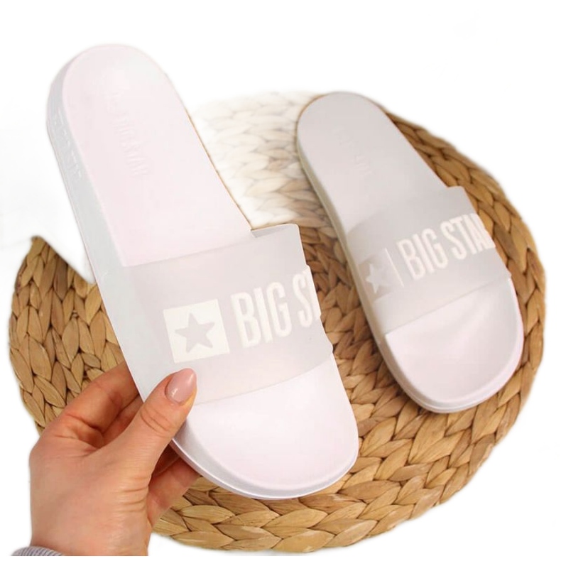 White Big Star W FF274A199 pool slippers colorless