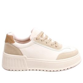 High-soled sneakers by Santi Beige
