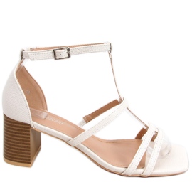 Vinta Beige high-heeled sandals