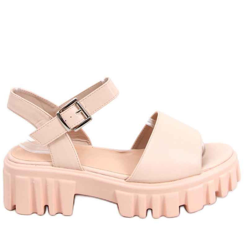 Dianne Beige high-soled sandals