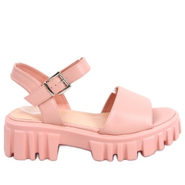 Dianne Pink high-soled sandals