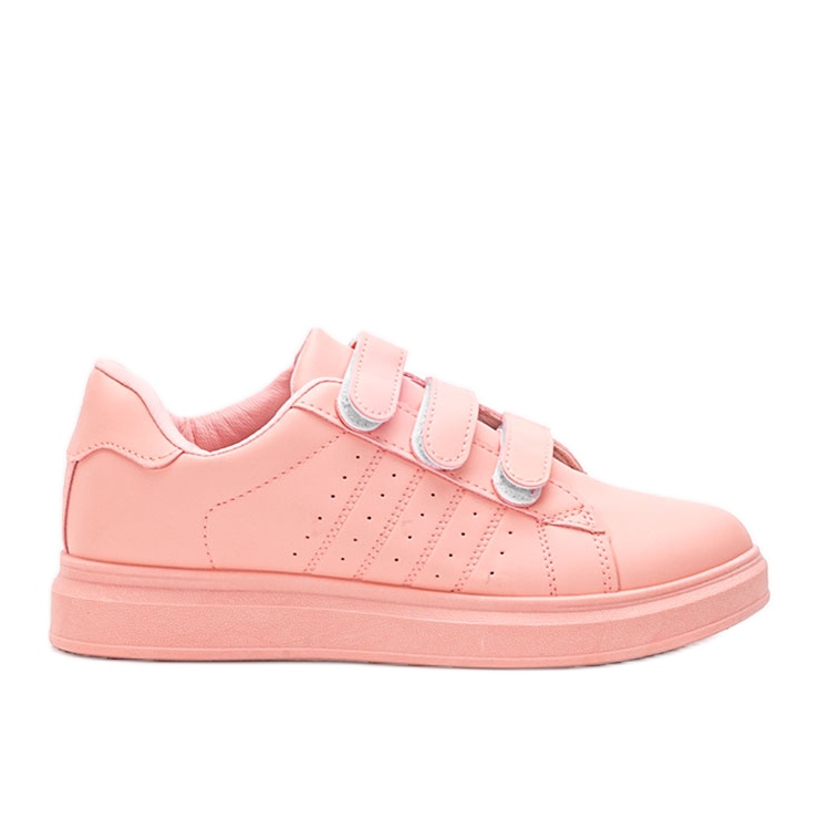 Pink sneakers on the Daigle platform