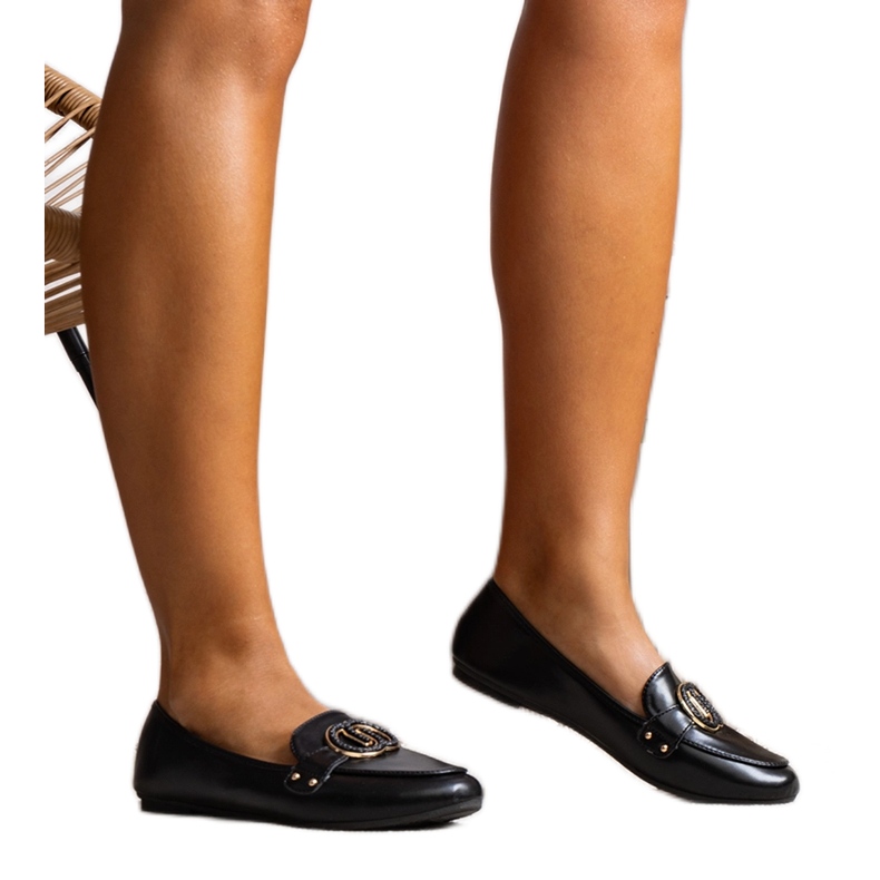 Black women's loafers from Eleena