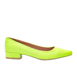 Jody's green neon high heels