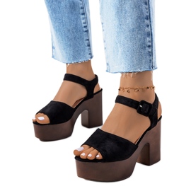 Black Duncan Platform Sandals
