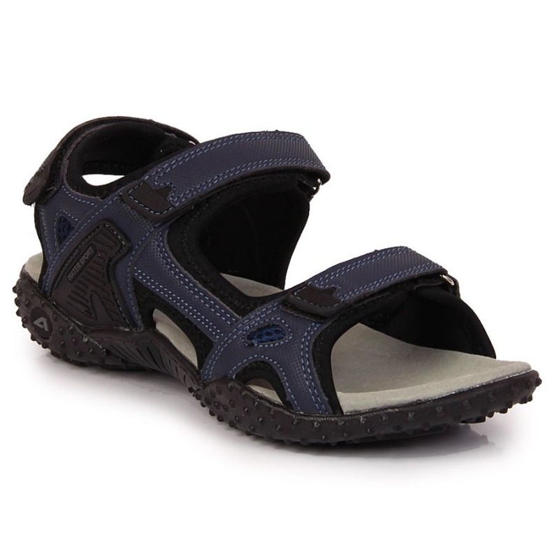 American Club W AM887B navy blue velcro sports sandals