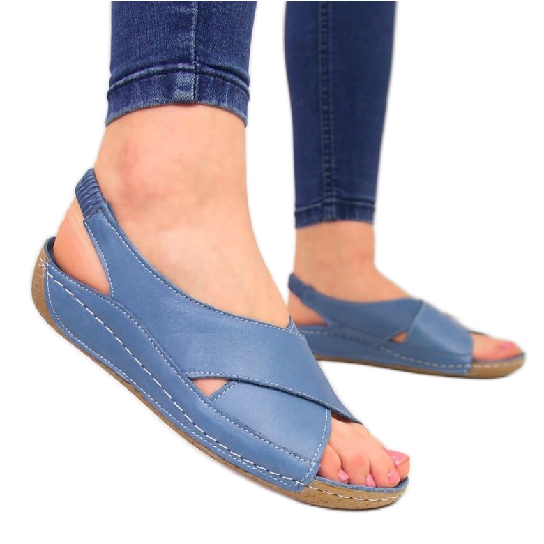 Leather sandals T.Sokolski W SCA109B blue