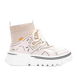 Beige ankle-high Toler sneakers