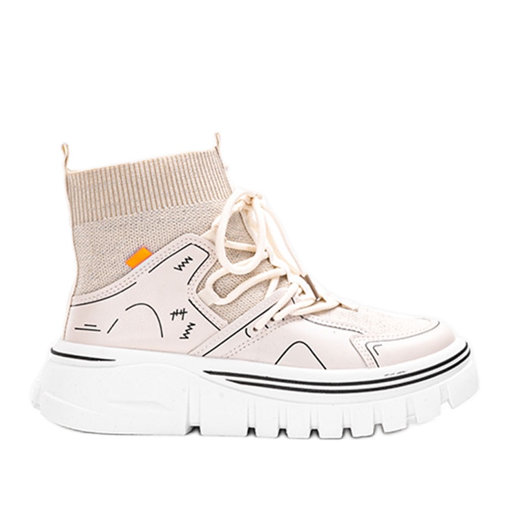 Beige ankle-high Toler sneakers