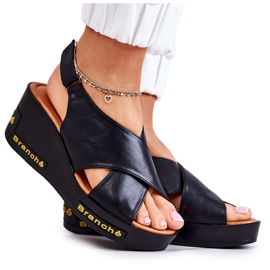 Vinceza Women's Sandals With Velcro Black Amaze Vinceza Women's Sandals With Velcro Black Amaze
