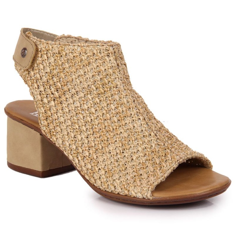 Closed sandals Rieker M RKR538 beige multicolored