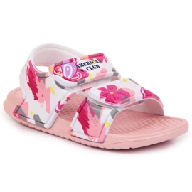 Velcro foam sandals American Club Jr AM882A pink