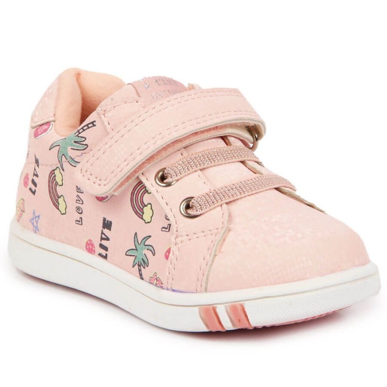 Velcro sports shoes American Club Jr AM883A pink