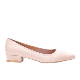 Beige high-heeled pumps from Jody