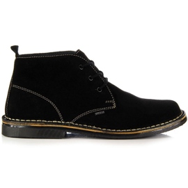 Leather black boots for men Gregor