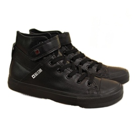 Black sneakers with Velcro eco leather Big Star V274542 Black sneakers with Velcro eco leather Big Star V274542