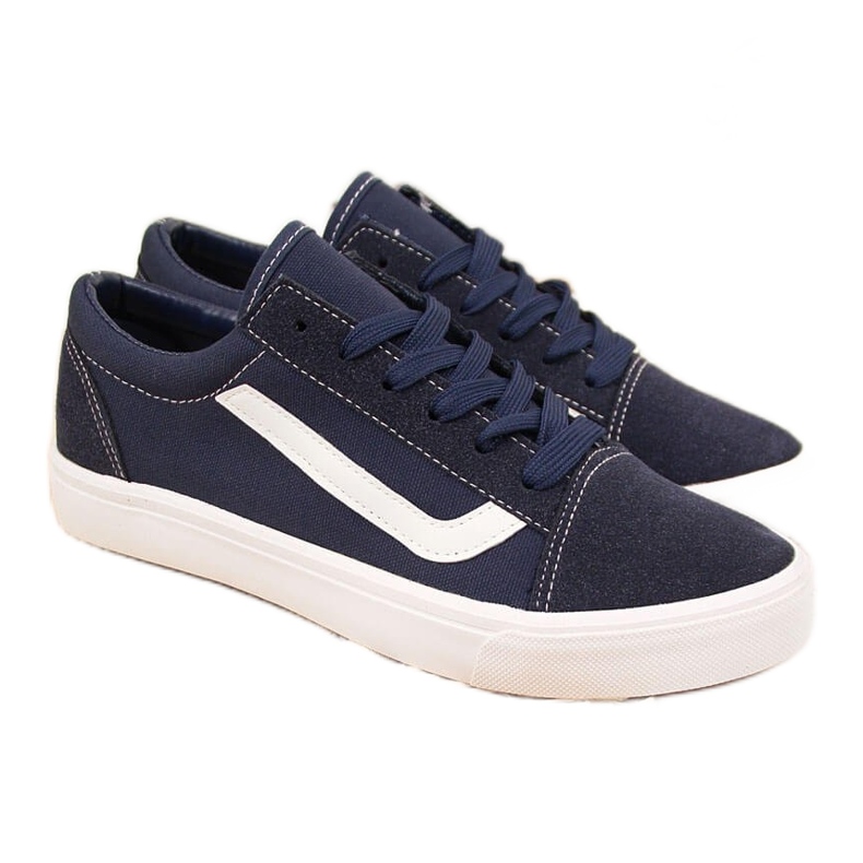 Atletico navy blue low-top sneakers Atletico navy blue low-top sneakers