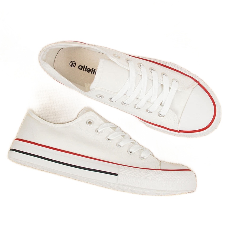 Atletico white low sneakers