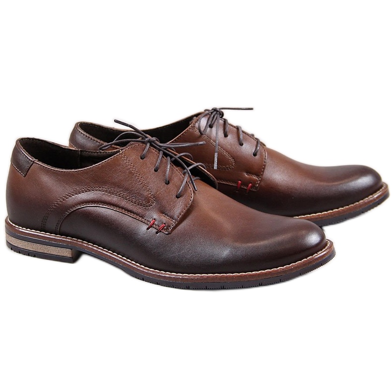 Brown Gregor 1836 leather men's shoes