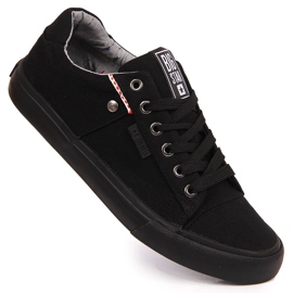 Black textile low sneakers Big Star AA274513