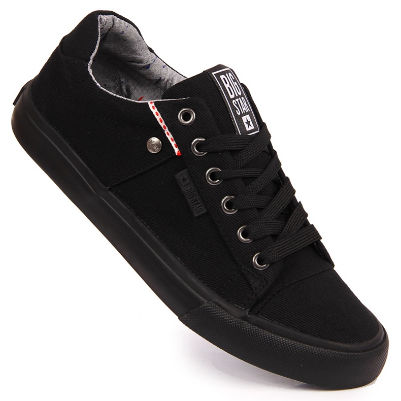 Black textile low sneakers Big Star AA274513