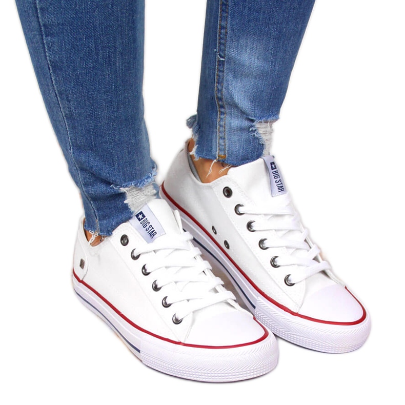 Low white sneakers Big Star DD274336