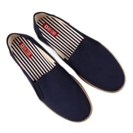 Women's espadrilles slip on navy blue Big Star FF276036