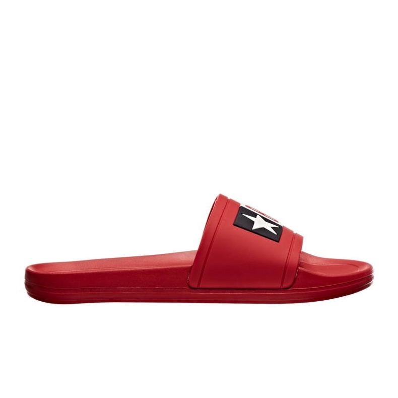 Men's red pool beach slippers Big Star DD174702