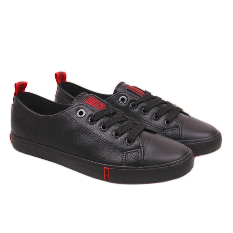 Low-top eco leather black Big Star GG274007