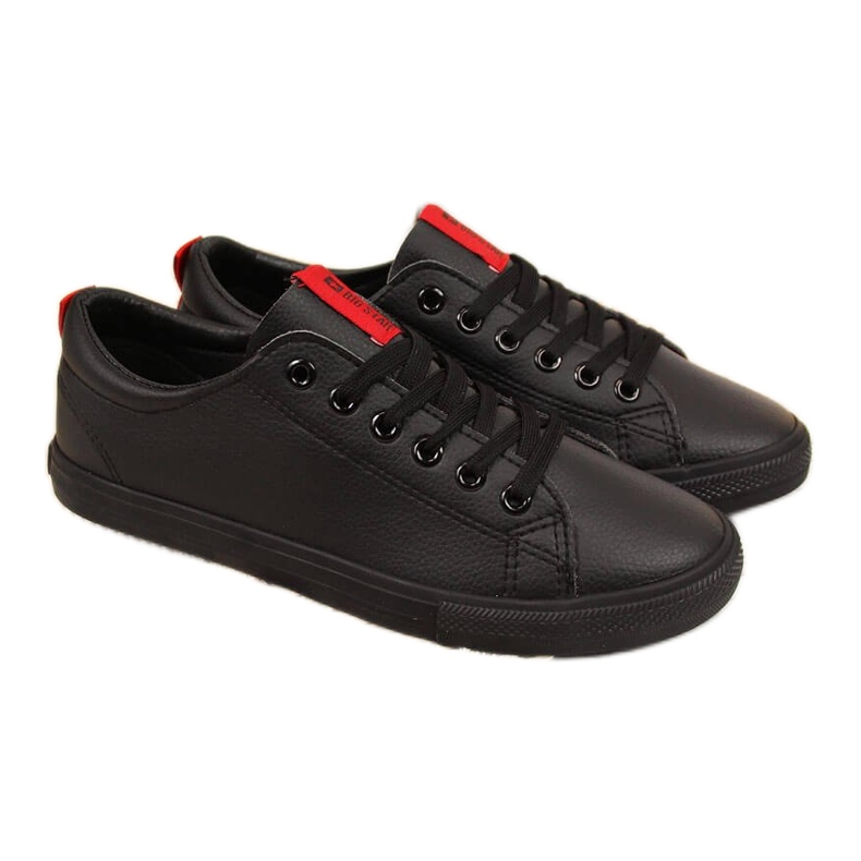 Low-top eco leather black Big Star DD274687