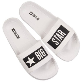 Men's white swimming pool slippers Big Star DD174700