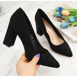 Pumps on the post black suede Sergio Leone Pumps on the post black suede Sergio Leone