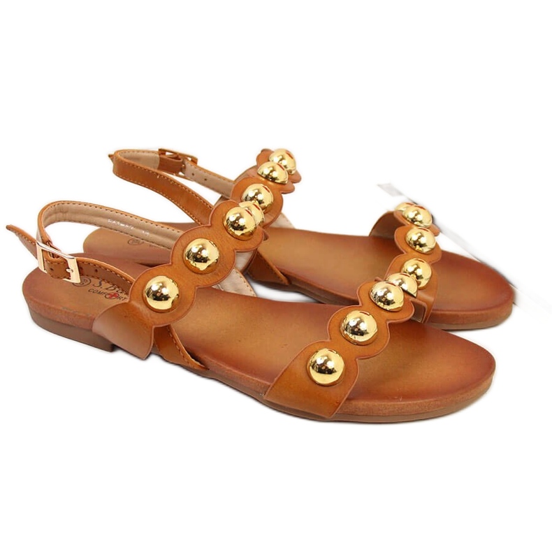 S.Barski Flat sandals for women camel S. Barski brown