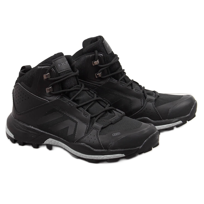 Black Filippo men's high trekking shoes