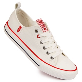 Textile low sneakers white Big Star JJ274123 Textile low sneakers white Big Star JJ274123