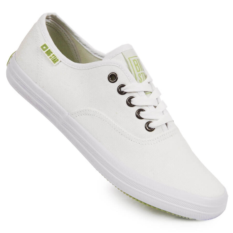 Big Star white textile sneakers JJ274260