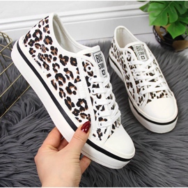 Women's white leopard print Big Star JJ274615 Women's white leopard print Big Star JJ274615