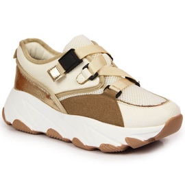 Women's sneakers on the cream platform Potocki multicolored Women's sneakers on the cream platform Potocki multicolored