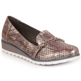 Women's openwork shoes with a chain Lavender Jezzi purple multicolored