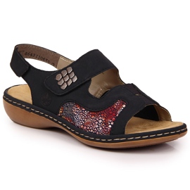 Rieker 65989-14 navy blue velcro sandals Rieker 65989-14 navy blue velcro sandals